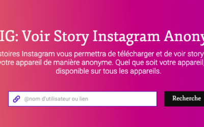 Storiesig : L’outil pour visionner anonymement n’importe quel compte Instagram !